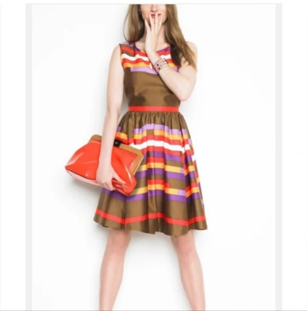 Kate Spade Kerrigan A Line Dress Stripes